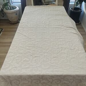 Wamsutta Embossed Tan Duvet Cover Cotton 94 x 105"